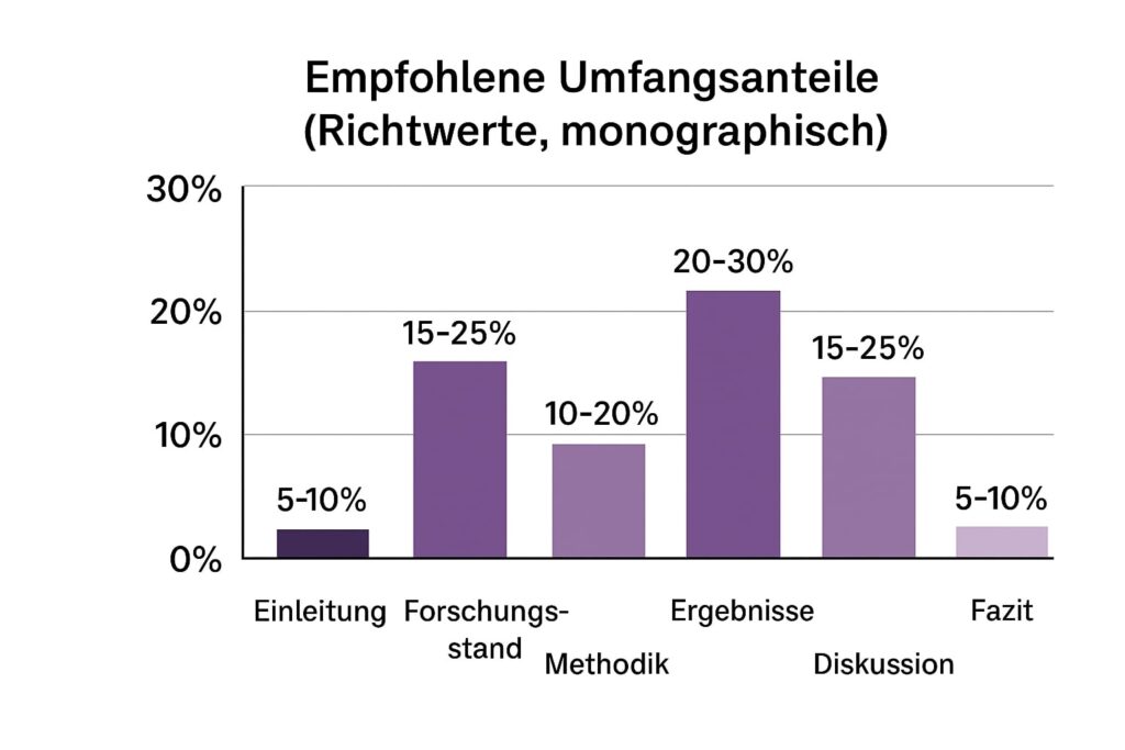 Empfohlene Umfangsanteile