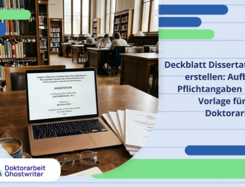 Deckblatt Dissertation erstellen: Aufbau, Pflichtangaben und Vorlage für die Doktorarbeit