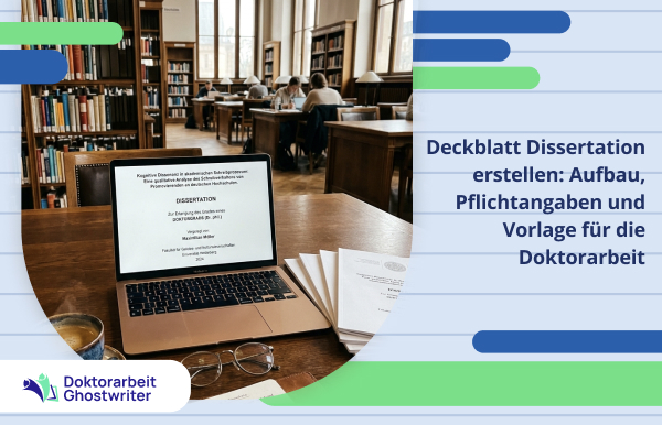 Das perfekte Doktorarbeit Deckblatt – alle wichtigen Informationen auf einen Blick.
