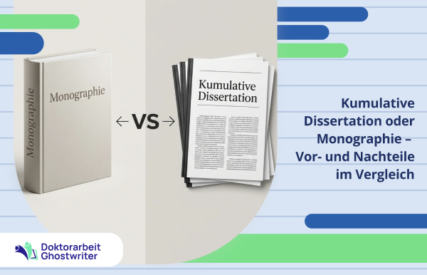 Kumulative Dissertation oder Monographie