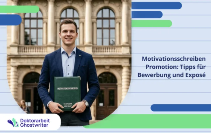 Motivationsschreiben für die Promotion: Praktische Hinweise zur Bewerbung und zum Verfassen des Exposés