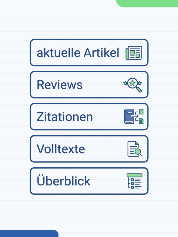 Literaturrecherche Medizin Doktorarbeit welche Datenbank für welches Recherche Ziel nutzen