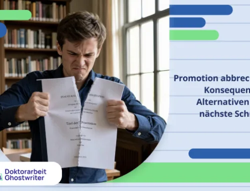 Promotion abbrechen: Konsequenzen, Alternativen und nächste Schritte