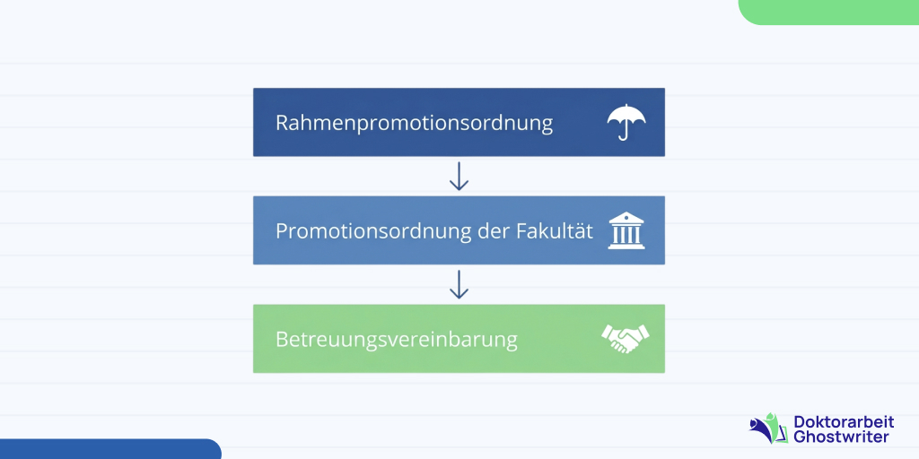 promotionsordnung-rahmenpromotionsordnung-betreuungsvereinbarung Unterschied zwischen Promotionsordnung Rahmenpromotionsordnung und Betreuungsvereinbarung