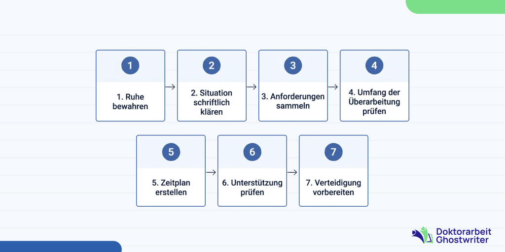 Checkliste nach dem Wechsel des Betreuers in der Promotion