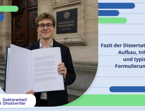 Fazit der Dissertation: Aufbau, Inhalt und typische Formulierungen