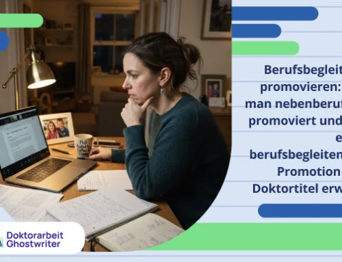 Berufsbegleitend promovieren: Wie man nebenberuflich promoviert und mit einer berufsbegleitenden Promotion den Doktortitel erwirbt
