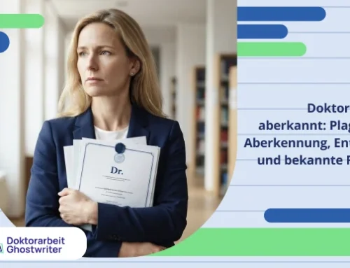 Doktortitel aberkannt: Plagiat, Aberkennung, Entzug und bekannte Fälle