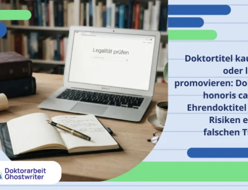 Doktortitel kaufen oder legal promovieren: Doktor honoris causa, Ehrendoktitel und Risiken eines falschen Titels