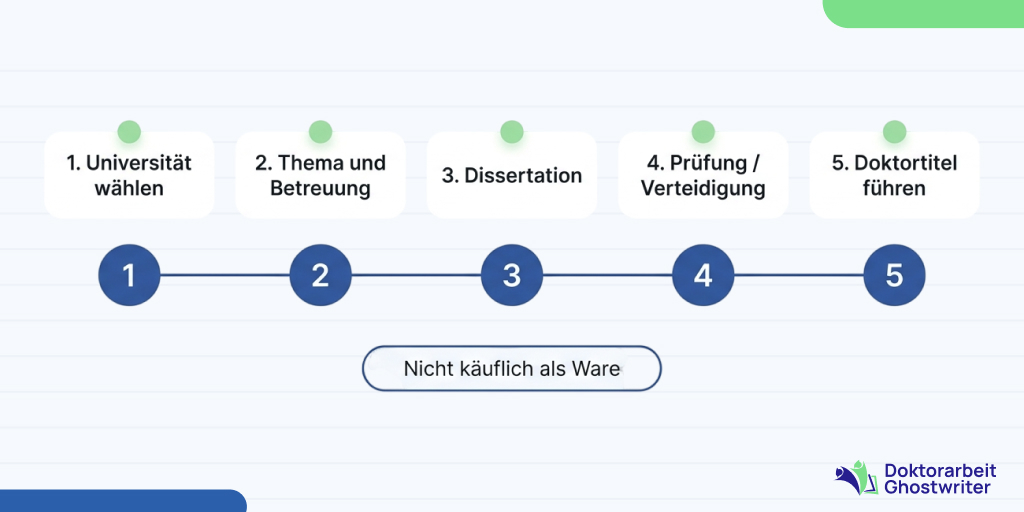 erwerb-eines-doktortitels-legal-promotion Infografik zum legalen Erwerb eines Doktortitels durch Promotion
