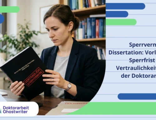 Sperrvermerk Dissertation: Vorlage, Sperrfrist und Vertraulichkeit bei der Doktorarbeit