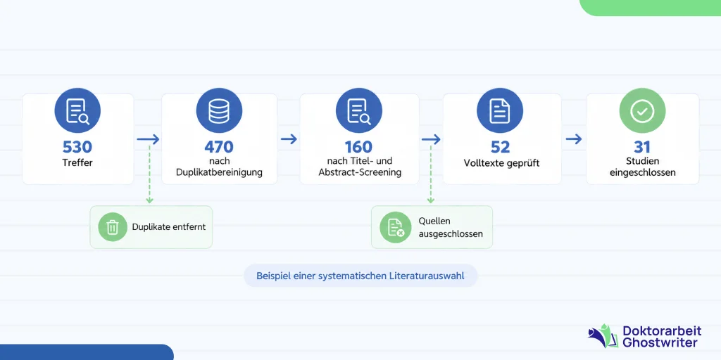 systematische-literaturrecherche-beispiel-quellenauswahl Systematische Literaturrecherche Beispiel für die Auswahl wissenschaftlicher Quellen