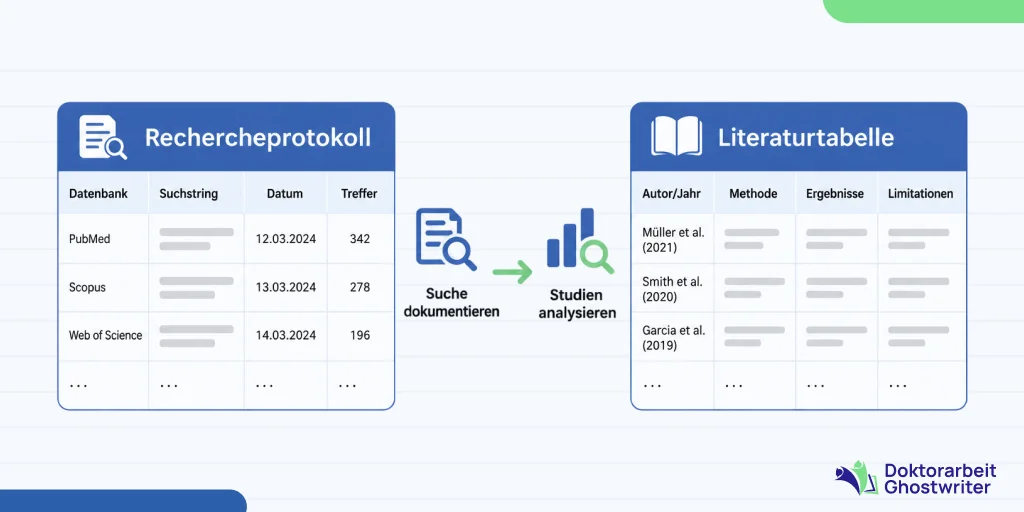 systematische-literaturrecherche-tabelle-literaturtabelle